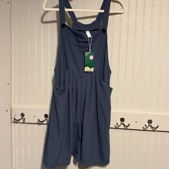 Halara Teal Shortall - Size Large (NWT) - Picture 3 of 3